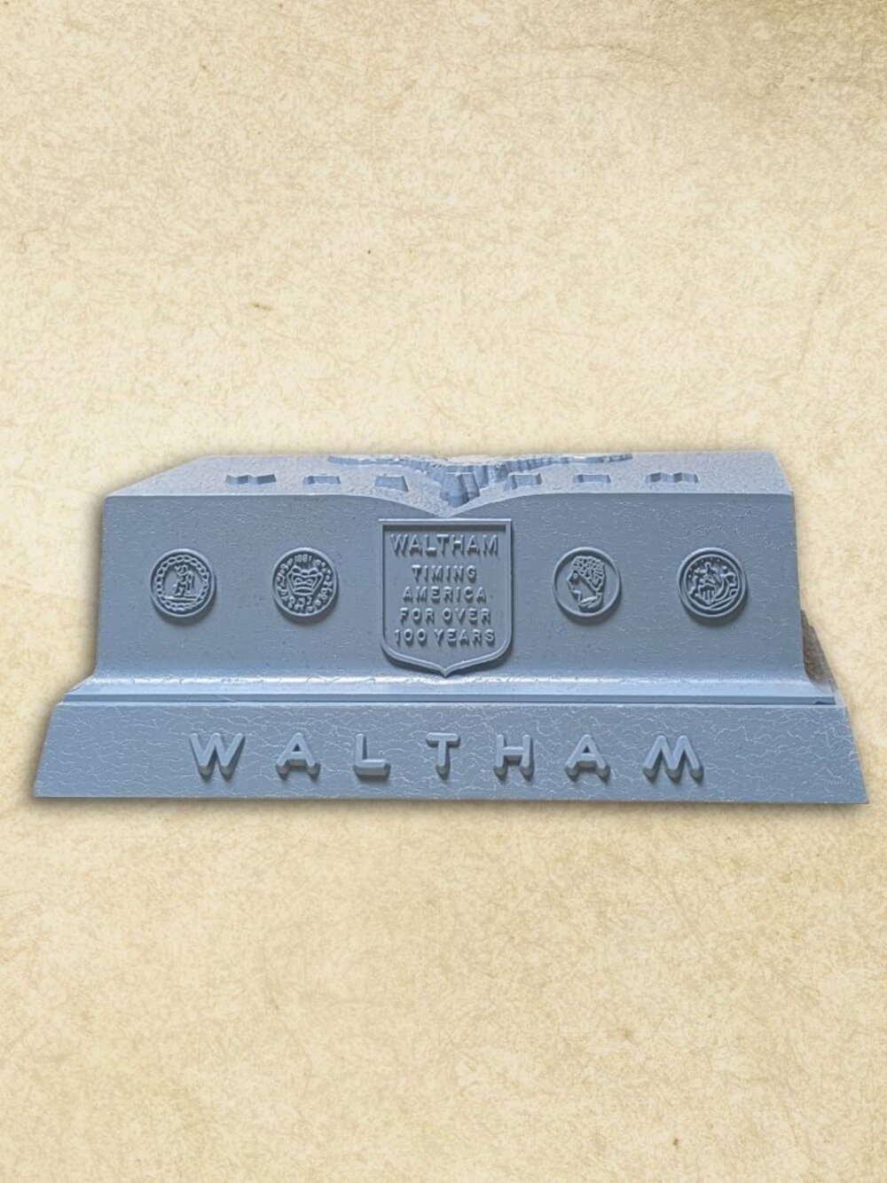 Blue Waltham Vintage Watch Presentation Box BOX ONLY